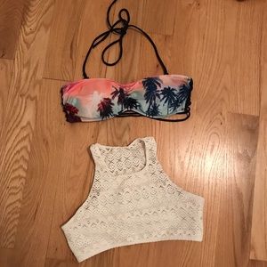 Garage bikini tops. Gently used